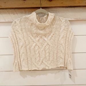 Free People sleeveless cropped sweater